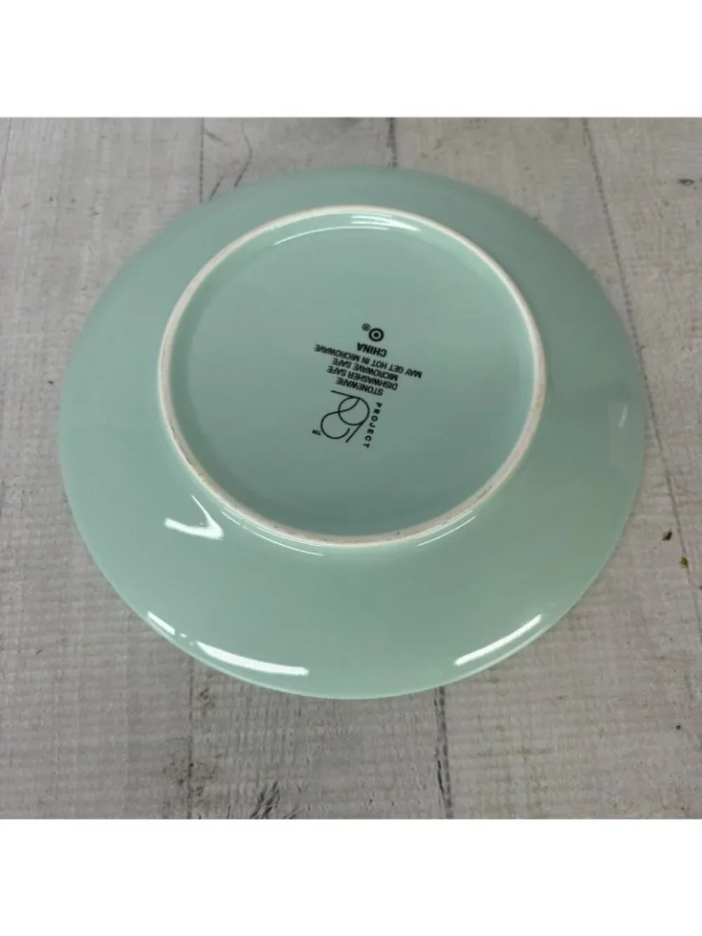 Project 62 Target AVESTA Light Green Stoneware Smooth Coupe Salad Plates Set 2
